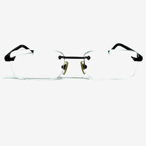Versace‎ Mod. 1146 1187 Rimless Eyeglasses Frames Women Black 53-18-135 H10210